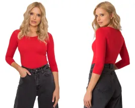 bluzka-damska-dopasowana-miekka-gladka