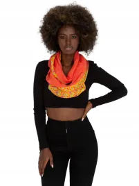 chusta-damska-komin-w-groszki-kropki