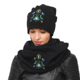 komplet-czapka-z-kominem-kaszubskim-haftowany