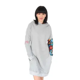 sukienka-folk-lowicka-z-kapturem-szara