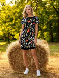 sukienka-folk-kaszubska-czarna-krotki-rekaw