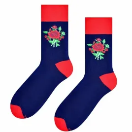skarpetki-lowickie-folk-ludowy-granat-39-42