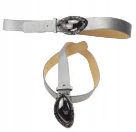 pasek-damski-srebrny-ekoskora-metal-103-cm-nowy