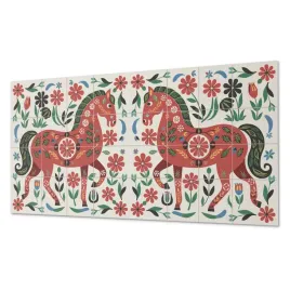panel-z-nadrukiem-samoprzylepny-winylowy-wzor-konia-w-kwiatach-100x50-cm