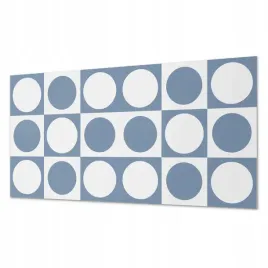 panel-winylowy-z-motywem-do-kuchni-geometryczne-okregi-w-siatce-100x50-cm