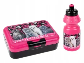 bidon-350ml-pudelko-sniadaniowe-kotki
