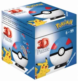 puzzle-3d-54-kula-pokemon-niebieska