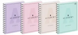 kolozeszyt-b5-100k-kratka-academy-pastel-5szt