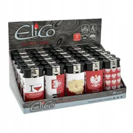 elico-zapalniczka-zapalarka-gazowa-zarowa-podwojna-motyw-polski-25-szt