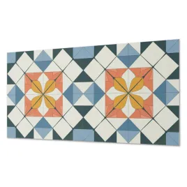 winylowy-panel-z-grafika-do-lazienki-geometryczny-wzor-kwiatowy-100x50-cm