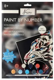 malowanie-po-numerach-na-kartonie-tygrys
