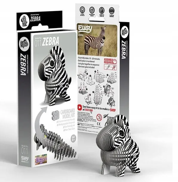 zebra-eugy-eko-ukladanka-3d