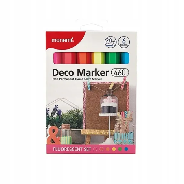 markery-akrylowe-deco-marker-6kol-fluo-monami-stan-opakowania-oryginalne