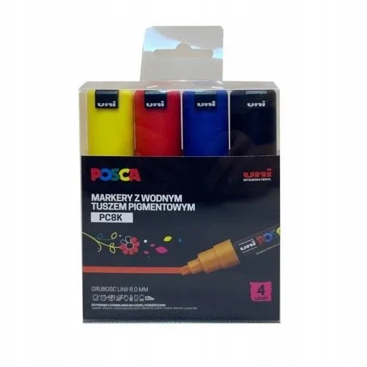 markery-plakatowe-pc-8k-4-kolory-posca-uni