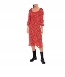 replay-long-sleeve-midi-sukienka-xs