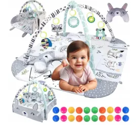 mata-edukacyjna-4w1-suchy-basen-pilki-dla-niemowlat-motyw-lasu