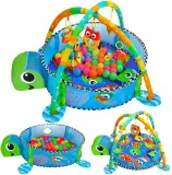 mata-edukacyjna-2w1-suchy-basen-pilki-dla-niemowlat-zolw