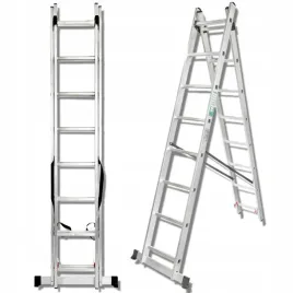 forcekraft-drabina-dwustronna-laczona-aluminiowa-2x10-stopni-wielofunkcyjna