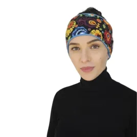 opaska-na-glowe-ocieplana-folk-lowicki-czarna-i-niebieska