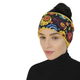 opaska-na-glowe-ocieplana-folk-lowicki-czarna-i-zolta