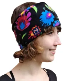 opaska-na-glowe-ocieplana-folk-lowicki-czarny