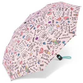 benetton-59057-mini-ac-parasol-damski-rozowy-z-napisami-automatyczny
