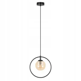 lampa-wiszaca-venta-k-5476-czarny-bursztynowy-minimalistyczna-stylowa