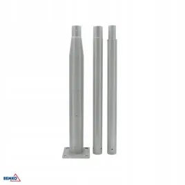 slup-oswietleniowy-skladany-3m-160x160mm-fi60mm-szary-stal-galwanizowana