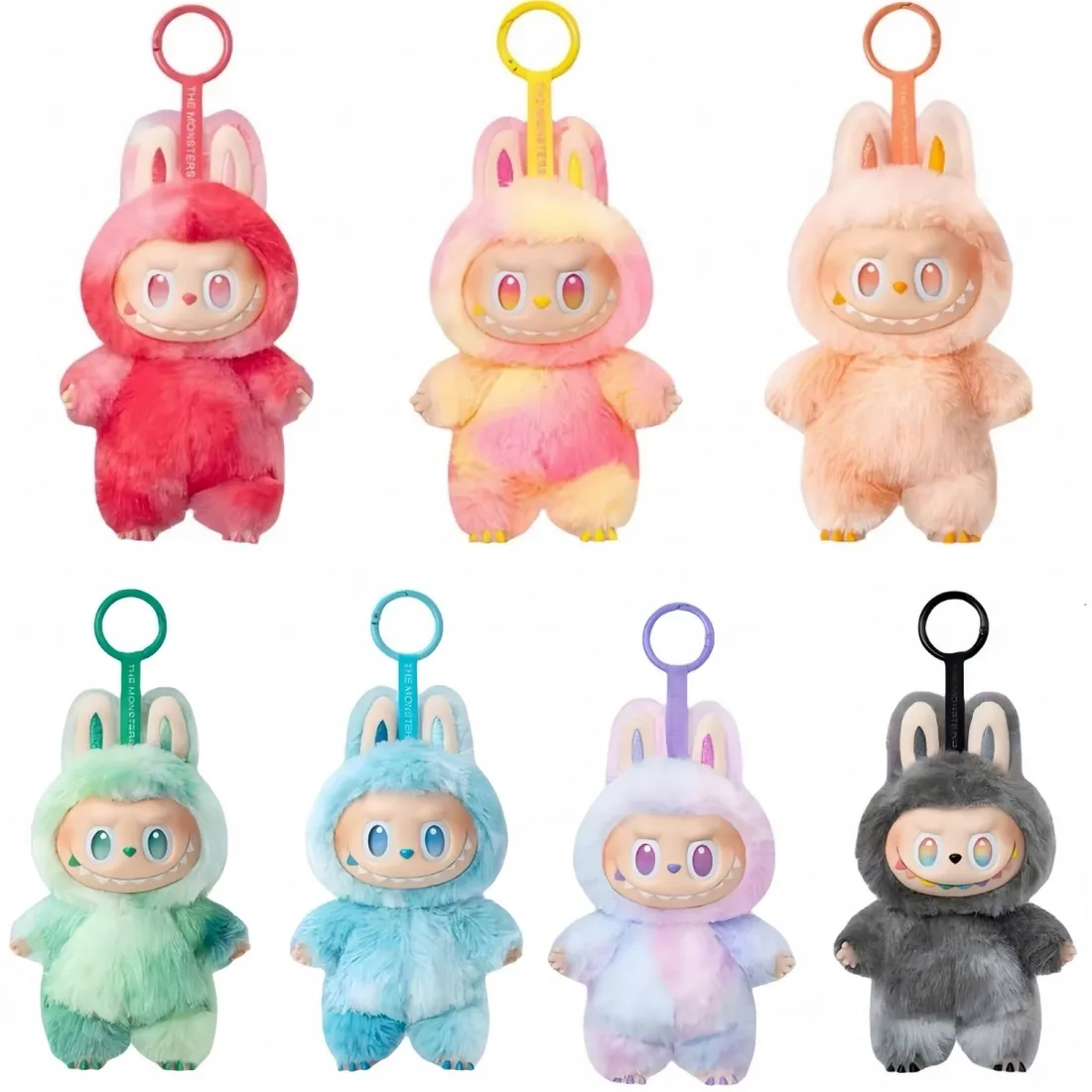 KOLOROWY LABUBU 3.0 THE MONSTERS DUŻA LALKA MASKOTKA BRELOK