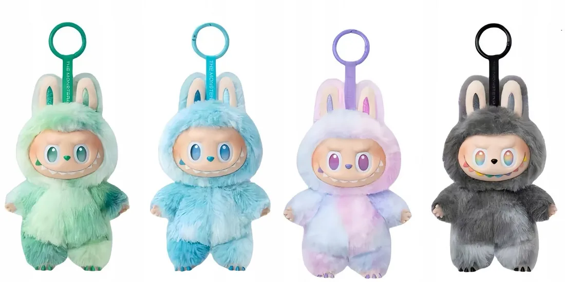 KOLOROWY LABUBU 3.0 THE MONSTERS DUŻA LALKA MASKOTKA BRELOK