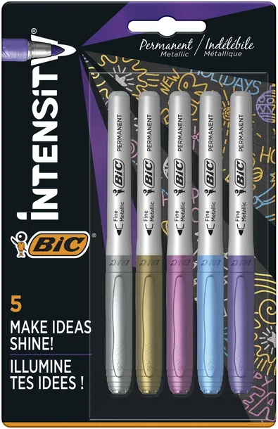 marker-marking-metallic-ink-5-kolorow-bic-stan-opakowania-oryginalne