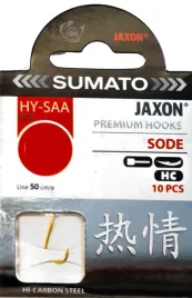haczyki-z-przyponami-sumato-jaxon-sode-12-zlote-10szt