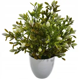 kompozycja-w-doniczce-z-bialymi-pakami-sztuczne-kwiaty-galazki-liscie