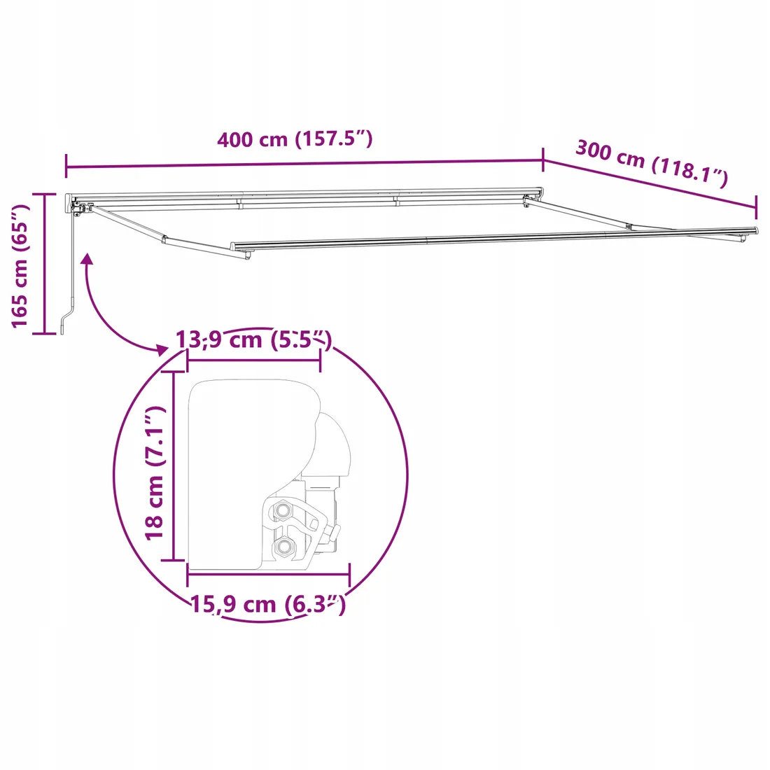semi-cassette-awning-frame-retractable-manual-metal
