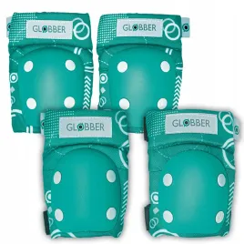 ochraniacze-globber-dla-dzieci-lokcie-kolana-zielone-rower-rolki-hulajka-ce