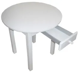 stol-kuchenny-okragly-70cm-z-szuflada-bialy-inny