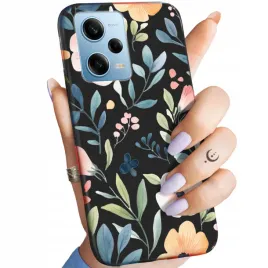 etui-matowe-do-xiaomi-redmi-note-12-pro-5g-wzory-kwiaty-wiosna-slonce-case
