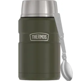 termos-na-jedzenie-thermos-z-skladana-lyzka-i-kubkiem-071-l-zielen-wojsk