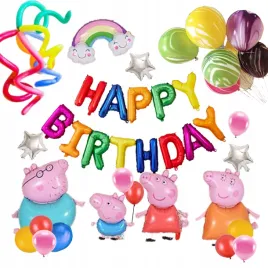 zestaw-balonow-urodzinowych-pepa-pig-rodzina-urodziny-dekorecje-girland