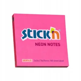 notes-samoprzylepny-76x76-mm-ciemnorozowy-neon-100-kartek