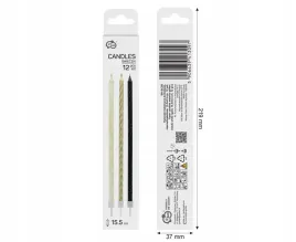 swieczki-metaliczno-brokatowe-czarne-biale-zlote-12szt-155cm-godan