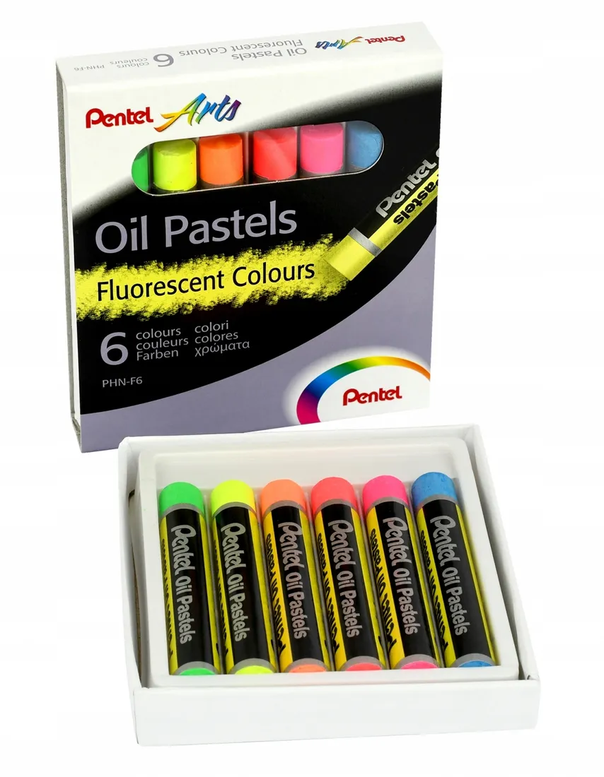 pastele-olejne-fluorescencyjne-6-kolorow-pentel-stan-nowy