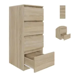 komoda-z-szufladami-40x97x40cm-szafka-regal-slupek-4-szuflady-dab-sonoma
