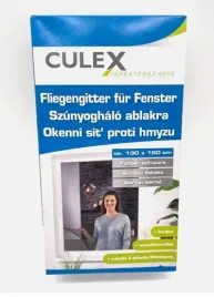 Zdjęcie produktu MOSKITIERA NA OKNO OKIENNA SIATKA MOCNA SOLIDNA CZARNA 130x150 cm + RZEP