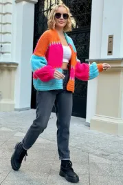 krotki-kardigan-oversize-niebo-pomaranczowy-one-size