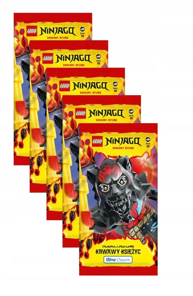 LEGO NINJAGO Karty saszetka Krwawy Księżyc seria 10 - 5 saszetek