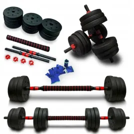 hantle-bitumiczne-2x10-kg-z-lacznikiem-zestaw-20-kg-sztanga-rekawiczki