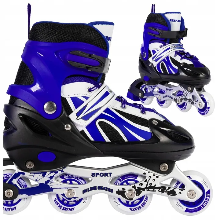 rolki-regulowane-dla-dzieci-chlopca-34-37-czarno-niebieskie-dzieciece