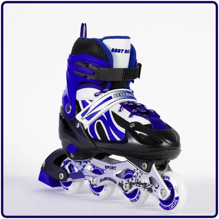 rolki-regulowane-dla-dzieci-chlopca-34-37-czarno-niebieskie-dzieciece-stan-nowy