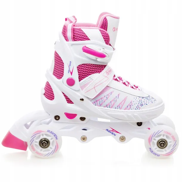 rolki-wrotki-3w1-regulowane-raven-grace-28-32-led-model-grace